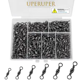 Uperuper Uszh300-yxb Fishing Barrel Swivels Kit 300pcs Stainless Steel Rolling Bearing Snap Conne Uperuper Uszh300-yxb Fishing Barrel Swivels Kit 300pcs Stainless Steel Rolling Bearing Snap Conne