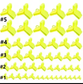Uxcell 634149899562 200pcs Fishing Hook Bonnets Plastic Treble Covers Size 1 2 3 4 5 Yellow Uxcell 634149899562 200pcs Fishing Hook Bonnets Plastic Treble Covers Size 1 2 3 4 5 Yellow
