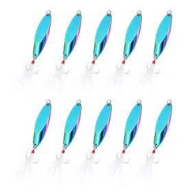 Uxcell 679209701447 10pcs 3/4oz Metal Fishing Spoons Lures Casting Spoon Multicolor Uxcell 679209701447 10pcs 3/4oz Metal Fishing Spoons Lures Casting Spoon Multicolor