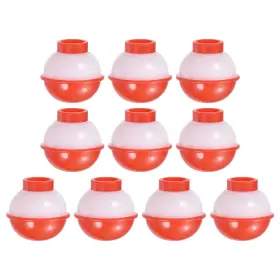 Uxcell 726215350869 0.75 Inch Fishing Bobbers 50 Pack Plastic Push Button Round Float