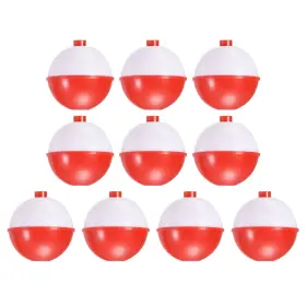 Uxcell 726215350913 2 Inch Fishing Bobbers 50 Pack Plastic Push Button Round Float