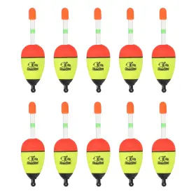 Uxcell 726215486155 0.4oz Fishing Bobbers 10 Pack Eva Float Yellow
