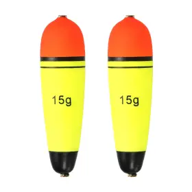 Uxcell 726215487510 0.5oz Fishing Slip Bobbers 2 Pack Eva Float Yellow
