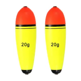 Uxcell 726215487527 0.7oz Fishing Slip Bobbers 2 Pack Eva Float Yellow