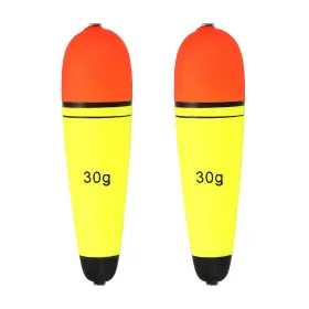 Uxcell 726215487534 1oz Fishing Slip Bobbers 2 Pack Eva Float Yellow