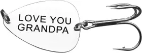 Vadaka 744306076115 Grandpa Grandfather Fishing Lure Hook Gift From Granddaughter Nickel Vadaka 744306076115 Grandpa Grandfather Fishing Lure Hook Gift From Granddaughter Nickel