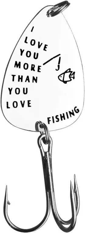 Vadaka 744306076139 I Love You More Than Fishing Lure Gift For Him Fisherman Nickel