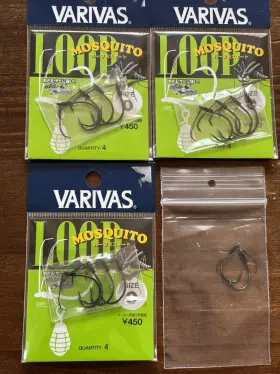 Varivas 513498098283 Mosquito Loop Wacky Hook 3 Pkgs Size And 2 Loose Hooks 1 Varivas 513498098283 Mosquito Loop Wacky Hook 3 Pkgs Size And 2 Loose Hooks 1