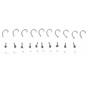 Vbestlife 792172827874 30pcs/set Ronnie Rigs Ready Tied Carp Fishing Bait Screw Looped Screws S