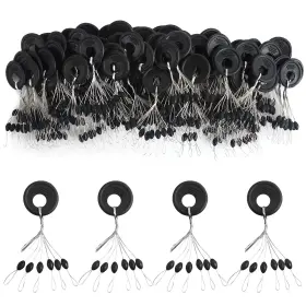 Vipmoon 653334159557 600 Pieces Fishing Bobber Stopper Rubber Stops For Line 6 Inch
