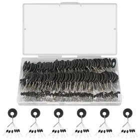 Vipmoon Fb0752 600 Pieces Fishing Bobber Stopper Rubber Stops For Line 6 Inch