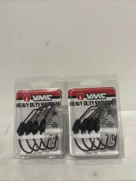 Vmc 043193113492 Hdwsb Heavy Duty Weighted Swimbait Hook 1/4 Oz. Size 7/0 Lot Of 2 Packs