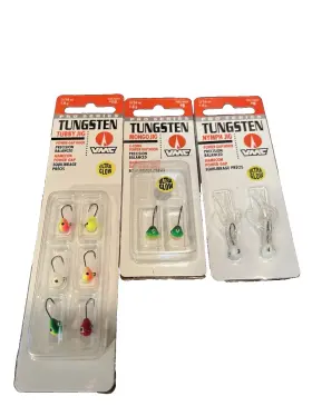 Vmc 043193120308 Pro Series Tungsten Tubby Jig Hook 1.8 Nimph Mongo Lot Of 3