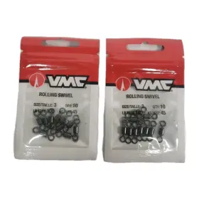 Vmc 043193127727 Lot Of 2 Rolling Swivel Size 3 100lb 10 Pack Vmc 043193127727 Lot Of 2 Rolling Swivel Size 3 100lb 10 Pack