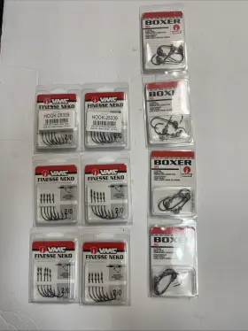 Vmc 043193141129 Finesse Neko Hook Size 2/0- Lot Of 6 4 Packs Jigs 1/4- 4g All New