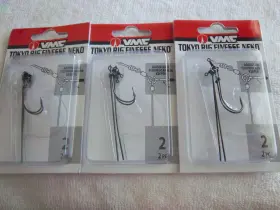 Vmc 043193147183 Lot Of 3-pks Tokyo Rig Finesse Neko Black Nickel Hook #2 Tfnk#2bnpp H1332 Vmc 043193147183 Lot Of 3-pks Tokyo Rig Finesse Neko Black Nickel Hook #2 Tfnk#2bnpp H1332