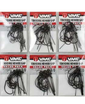 Vmc 043193149675 Lot Of 6 Tokyo Rig Hd Wide Gap 3/0 Value Packs. 60 Rigs Free Shipping Vmc 043193149675 Lot Of 6 Tokyo Rig Hd Wide Gap 3/0 Value Packs. 60 Rigs Free Shipping