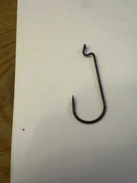 Vmc 6002 4/0 Round Bend Worm Hooks - Outbarb Black Nickel Qty 75 Rare