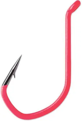 Vmc 7115fp#6pp Techset Live Bait Hook #6 Fluorescent Pink 6 Per Pack -