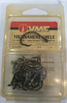 Vmc 8386cb#3/0pp Tournament Circle Hook Size 3/0 Coastal Black 3x Strong Saltwater Hooks Vmc 8386cb#3/0pp Tournament Circle Hook Size 3/0 Coastal Black 3x Strong Saltwater Hooks
