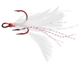 Vmc 8651tr/dt/rw#6p Dressed X-rap Treble Tin Red White/red #6 Vmc 8651tr/dt/rw#6p Dressed X-rap Treble Tin Red White/red #6