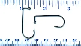 Vmc 9147bn-1/0 1000 9147 9147bn 90 Degree Bend Aberdeen Jig Fish Hooks 1/0