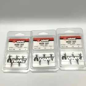 Vmc 9617dbbz Dough Bait Oshaughnessy Treble Hooks 5-pack Lot