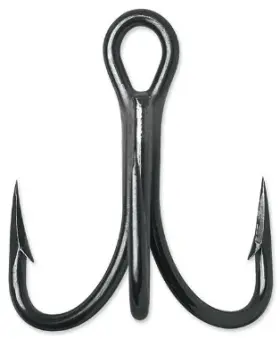 Vmc 9626bn#8c Oshaughnessy Treble Hooks Short Shank Cut Point 4x Black Nickel #8