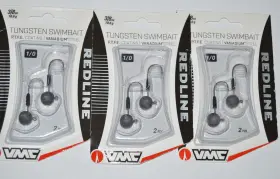Vmc Rtsj38#1/0mgr 3 Packs Redline Tungsten Swimbait Head 1/0 Hook 3/8oz Vmc Rtsj38#1/0mgr 3 Packs Redline Tungsten Swimbait Head 1/0 Hook 3/8oz
