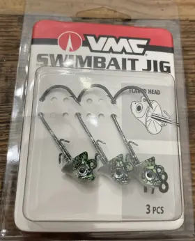 Vmc Sbj18-sd Swimbait Jig Head - Shad 1/8oz 3 Per Pack Vmc Sbj18-sd Swimbait Jig Head - Shad 1/8oz 3 Per Pack