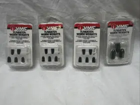 Vmc Tw116bk Lot Of 4 Tungsten Worm Weights 1-3/8 Oz 3-1-16 Vmc Tw116bk Lot Of 4 Tungsten Worm Weights 1-3/8 Oz 3-1-16