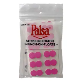 Wapsi Fly 045337300027 Yellowstone Goods Palsa Strike Indicator Pinch-on-floats 24ct Pink
