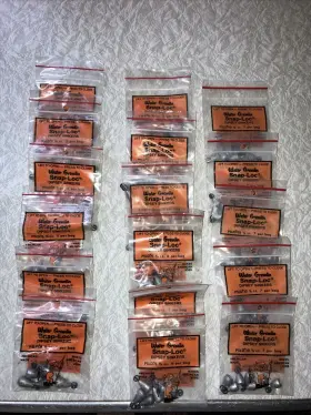 Water Gremlin Psld-5 Snap-loc Dipsey Sinkers. 17 Bags. 6-1/4oz 6-3/16oz 5-1/8oz. Nos