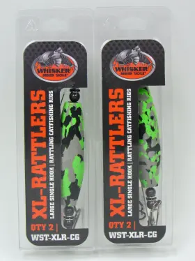 Whisker Seeker 850025715409 Tackle Xl Rattlers Catfish Rigs Wst-xlr-cg 2-pack Lot Of 2 Whisker Seeker 850025715409 Tackle Xl Rattlers Catfish Rigs Wst-xlr-cg 2-pack Lot Of 2