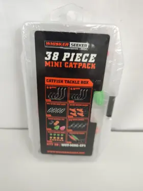 Whisker Seeker 856633005598 New 38 Piece Mini Catpack Catfish Tackle Box Whisker Seeker 856633005598 New 38 Piece Mini Catpack Catfish Tackle Box