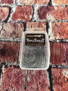 Whisker Seeker 856633005888 Triple Threat 8/0 Catfish Hook 20 Pack Whisker Seeker 856633005888 Triple Threat 8/0 Catfish Hook 20 Pack