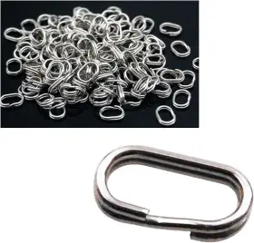 Wsjiabofux 445015432454 100pcs Fishing Split Rings Stainless Steel Oval Swivel Snap Wsjiabofux 445015432454 100pcs Fishing Split Rings Stainless Steel Oval Swivel Snap