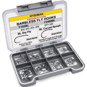 Xfishman 708214203223 Barbless-fly-hooks-for-fly-tying Bl Czech Nymph/scud Flies Hook Dry