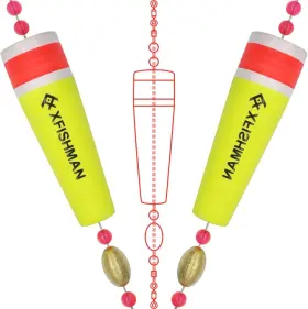 Xfishman 789789430054 Fishing-popping-cork-for-saltwater-bobbers-large-floats Red Fish Popper For C