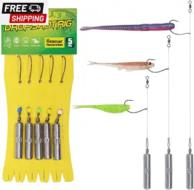 Xfishman Xf01 Drop Shot Rigs For Bass Fishing Ready Rig With Hooks And Sinker Weights Xfishman Xf01 Drop Shot Rigs For Bass Fishing Ready Rig With Hooks And Sinker Weights