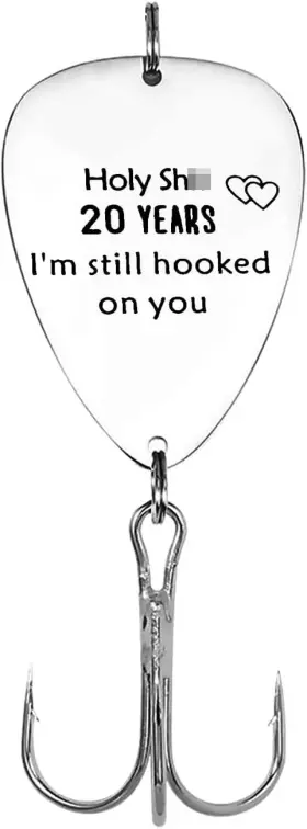 Xiahuyu 781454668274 20th Wedding Anniversary Fishing Hook Gifts For Husband Boyfriend 20 Nickel Xiahuyu 781454668274 20th Wedding Anniversary Fishing Hook Gifts For Husband Boyfriend 20 Nickel