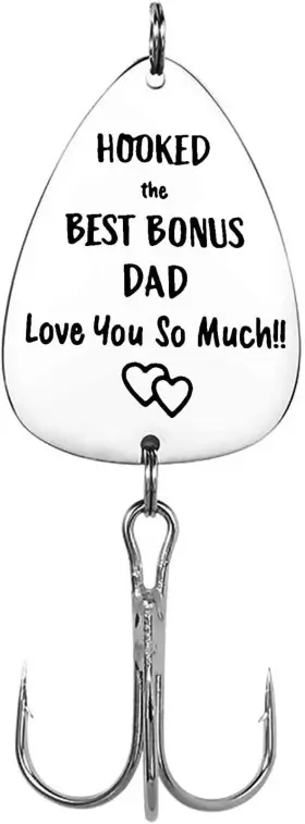 Xiahuyu 781454675746 Step Dad Gifts Fathers Day Present Hooked The Best Bonus Small Silver Xiahuyu 781454675746 Step Dad Gifts Fathers Day Present Hooked The Best Bonus Small Silver