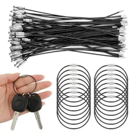Xkqtrmva 22448182 60pcs Key Rings Stainless Steel Wire Keychains Cable Heavy Duty Luggage Tags Xkqtrmva 22448182 60pcs Key Rings Stainless Steel Wire Keychains Cable Heavy Duty Luggage Tags