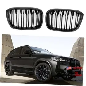 Xopiyao Xop-gr-017 2 Pcs Front Hood Grille Compatible With 2018 2019 2020 Matte Black Double Line Xopiyao Xop-gr-017 2 Pcs Front Hood Grille Compatible With 2018 2019 2020 Matte Black Double Line