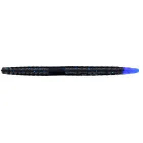 Yamamoto 62195 5 Inch Senko Black With Blue Flake Soft Plastic Fishing Lures 10 Pack