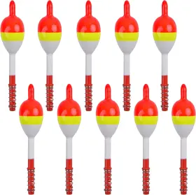 Yinhu Outdoor 726084631762 Fishing Floats And Bobbers 10pcs/20pcs Slip Bobber Stopper Fish Spring Oval Stic