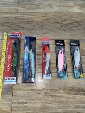 Yo-zuri 756791487338 3d Crystal Minnow Jointed Dd 130 Mm Lot Of 5 Lures Goture Capt Jay Yo-zuri 756791487338 3d Crystal Minnow Jointed Dd 130 Mm Lot Of 5 Lures Goture Capt Jay