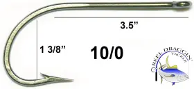 Youvella 718207221622 Deep Sea Fishing Hooks Bulk Packed-50 10/0 Oshaughnessy Large Eye Long Shank Youvella 718207221622 Deep Sea Fishing Hooks Bulk Packed-50 10/0 Oshaughnessy Large Eye Long Shank