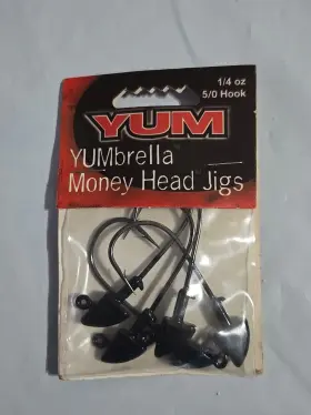 Yum 719339101721 Yumbrella Money Head Jig Hook 1/4 Pack Of 5 New