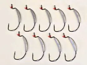 Z-man 810013867169 Z-man Zwg Weighted Swimbait Hook - Lot Of 9 1/4 Oz. 4/0